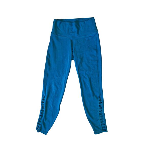 Old Navy Leggings Women’s Small Teal Green Cut-Out Activewear NB Dry Workout - Picture 1 of 5